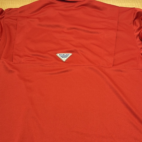 New Columbia PFG polo vented shirt orange sz L - Picture 7 of 8